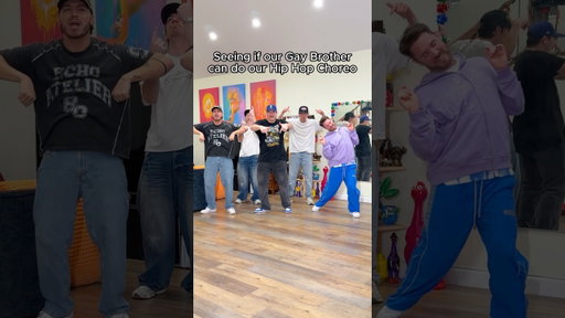 Seeing if our gay brother can do our Hip Hop Choreography 🕺 what yall think? How’d he do? 🤔