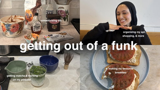 getting out of a funk- resetting, matcha ofc, working on my podcast, cleaning my apt, & more ⋆˙⟡