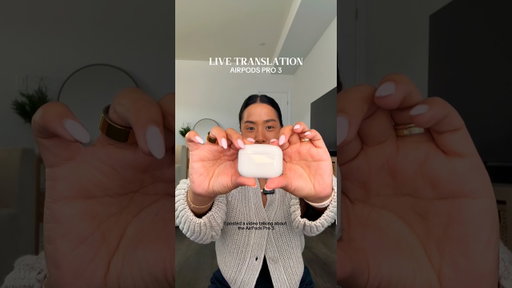 Testing the LIVE TRANSLATION on the AirPodsPro 3 👀#airpodspro3 #airpodslivetranslation