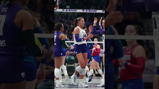 K-State Volleyball | Shaylee Myers Kill vs KU