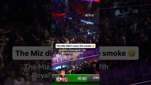 The Miz knew better than to get in between Oba Femi and Brock Lesnar 💀 #RoyalRumble #WWE