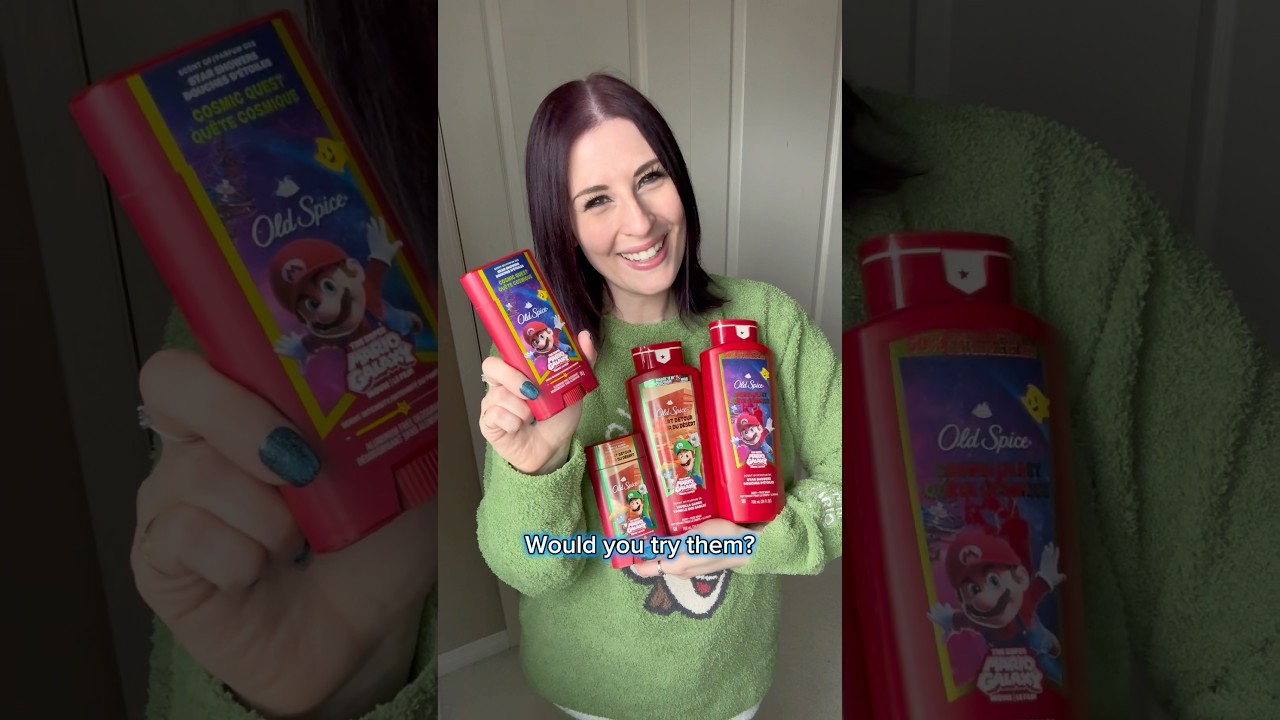 NEW Old Spice x Super Mario Galaxy Movie Collection #supermariogalaxymovie #supermario #nintendo