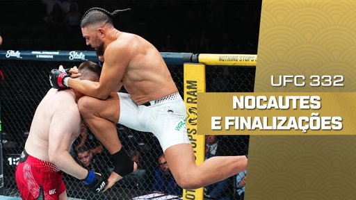 TODOS OS NOCAUTES E FINALIZAÇÕES DO UFC 332