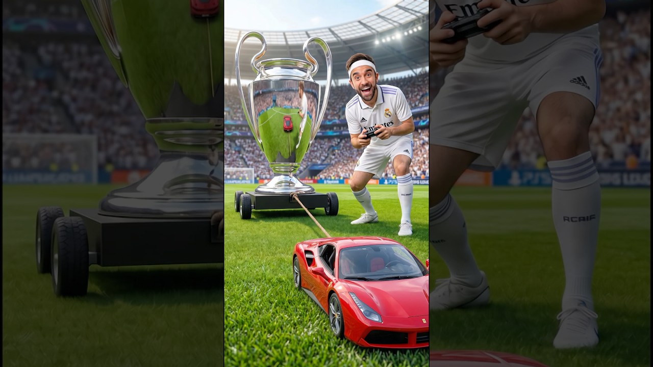 RC Car VS Champions League Trophy!