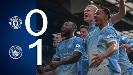 Man United 0-1 Man City | Highlights as 10-man Blues win Manchester derby through Haaland