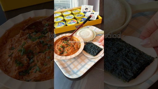 korean spicy tuna salad!! #bts #btsjin #cannedtuna #koreanfood #korean #tunasalad #dongwon