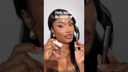 FENTY BEAUTY LIP COMBO 🤍 #makeup