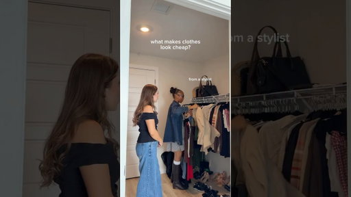 what makes clothes look cheap