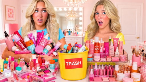 Making My Sister Throw Away Her Makeup!💄🗑️😳