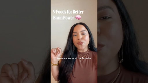 9 foods for brain power 🧠💪🏽 #brainhealth #brainpower #alzheimer