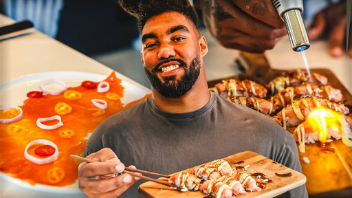 BIG CAT IN THE WILD | Cooking Salmon I Caught 3 Ways (Carpaccio, Nigiri & Grilled)