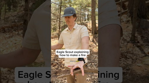 Gotta get low and blow #firemaking #eaglescout #camping #outdoors #comedy