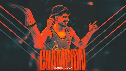 Big 12 Championship: Sergio Vega vs Anthony Echemendia (ISU)  - Oklahoma State Wrestling (03/07/26)