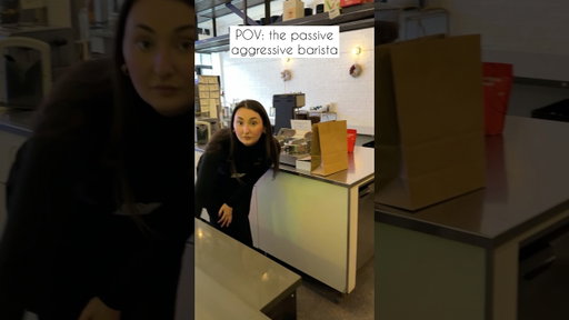 POV: the passive aggressive barista #barista