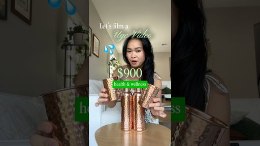 Let’s film a $900 UGC video for a health and wellness brand 💗
