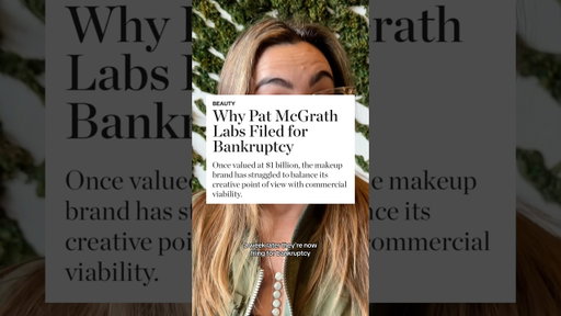 PAT MCGRATH LABS JUST FILED FOR BANKRUPTCY, WHAT NOW? 🧐 #beautybrand #luxurymakeup #beautyindustry