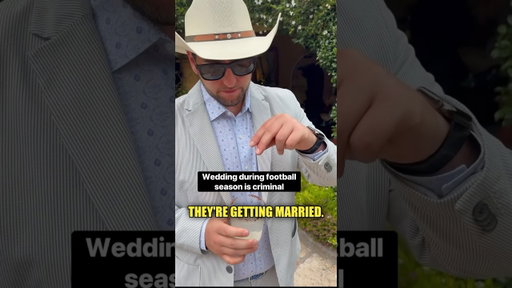 PSA for those who schedule a wedding during football season 😂