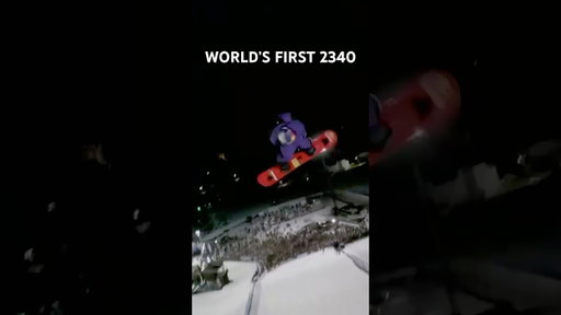 Hiroto Ogiwara landed the #worldsfirst 2340 at @X@XGames025 #burton #snowboarding #snowboard