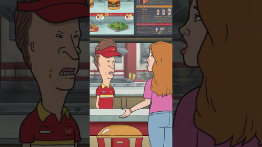She's just trying to get some nuggets. #BeavisandButtHead