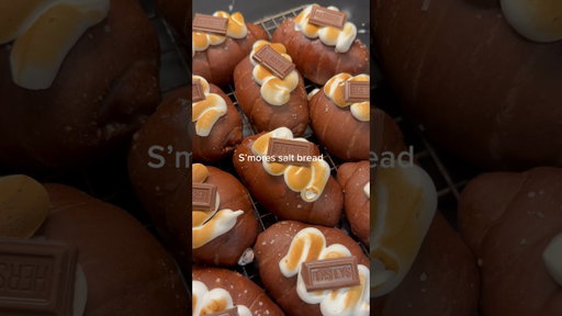 S’mores salt bread recipe! #saltbread #bakingshorts