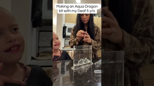 Make an Aqua Dragon kit with my Deaf son! #parenting #signlanguage #deaf #cochlearimplant #asl