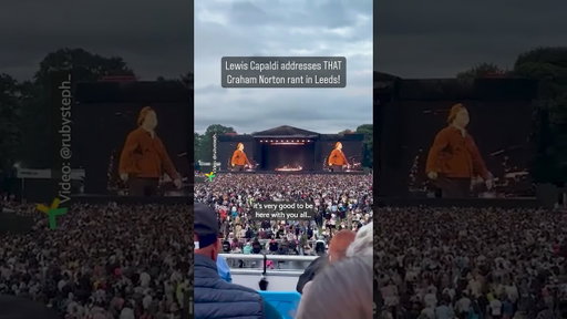 Lewis Capaldi addresses Graham Norton rant in Leeds! #lewiscapaldi #grahamnorton #leeds