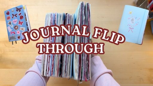 Every single journal page I made last year // Finished journal flip through (100+ pages)