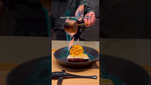Calicifer dessert in Japan #shorts