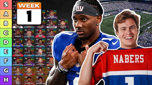 Top 50 Wide Receiver Rankings & Tiers - Week 1 Fantasy Football