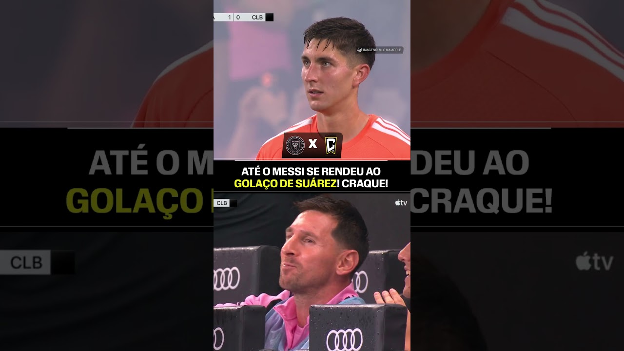 MUITO CRAQUE! 🤯 ATÉ MESSI SE RENDEU AO GOLAÇO DE SUÁREZ #shorts