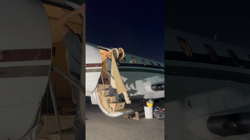 Aircraft owners prefer to park in a hangar #aircraftdetailing #privatejet