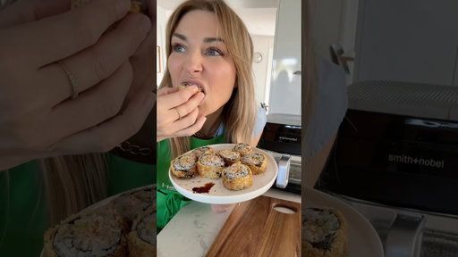 Deep Fried Sushi?! Can You Air Fry That? #harrisscarfe #ad