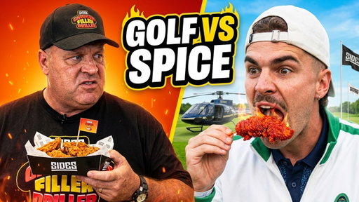 WE FED THE BIGGEST CREATORS AT CREATOR GOLF 🍗⛳️ | SIDES