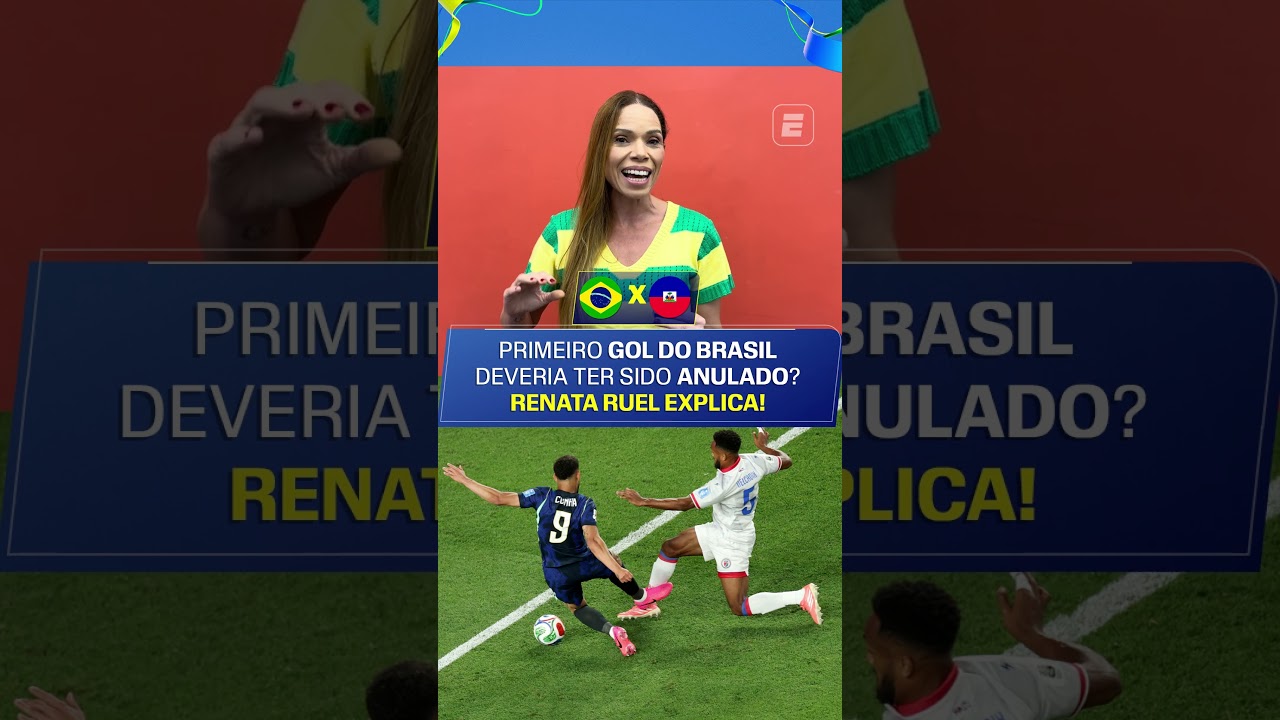 EITA! PRIMEIRO GOL DO BRASIL DEVERIA TER SIDO ANULADO! RENATA RUEL EXPLICA! 😨😱🇧🇷