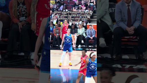 Aliyah Boston and Courtney Williams were having too much fun 🤣🤣. #wnba