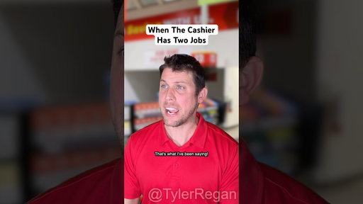 When The Cashier Has Two Jobs #boss #customerservice #retail #shorts