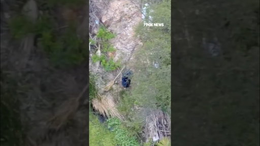 Drone shows arson suspect in California fire