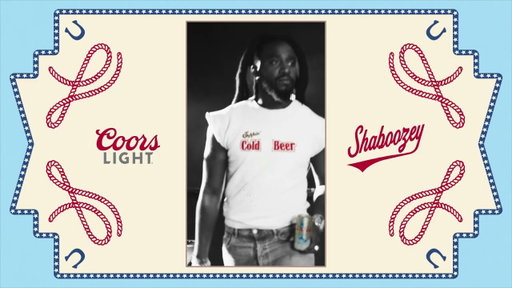 Coors Light x Shaboozey Tees on Shuffle
