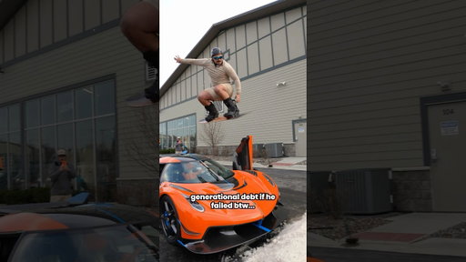 He almost dented a $5,000,000 dollar car