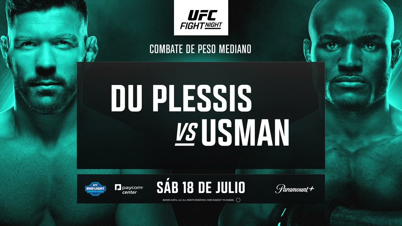 #UFCOKC Du Plessis vs. Usman - Sáb. 18 de julio