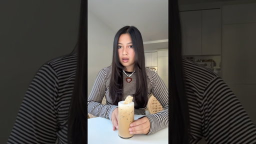 Rice crispy treat latte