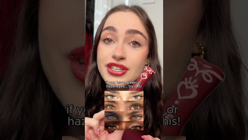 green & hazel eyes 🤝 burgundy mascara is the easiest eye color upgrade you’re sleeping on 😌✨