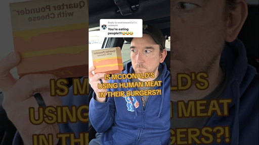 Is McDonald's Using Human Meat in Burgers?! 👀😲🔥 #mcdonalds #fastfood