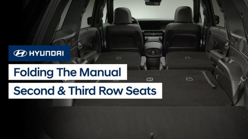 Folding the Manual Second & Third Row Seats | PALISADE | Hyundai