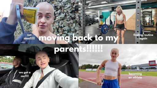 i'm back living with my parents, we got a new car & training for my first hyrox race of the season