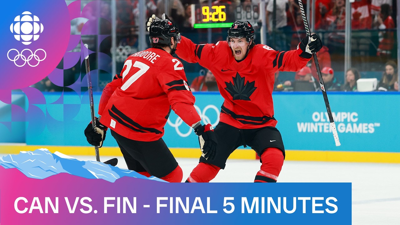 FINAL 5 minutes of Canada’s win over Finland in men's hockey semifinal at Milano Cortina 2026