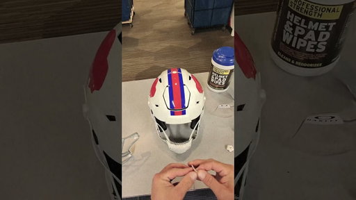 Behind The Scenes, Josh Allen's Helmet Changed To Throwback Stickers By Equipment Staff #shorts #nfl