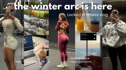 THE WINTER ARC IS HERE🎧| locked in fitness vlog, how I’m locking in, morning routine & workouts