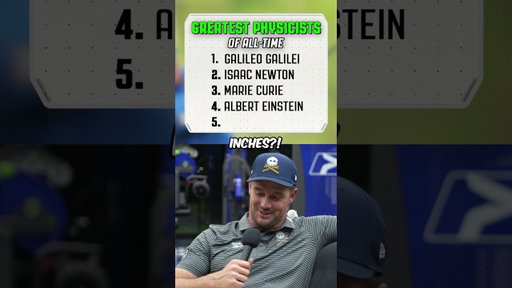 Bryson DeChambeau Guesses the Top Five GREATEST Physicists ⛳