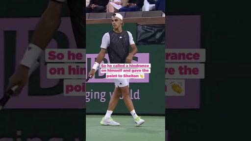 Cerundolo's Top Sportsmanship vs Shelton 👏 | Indian Wells Highlights